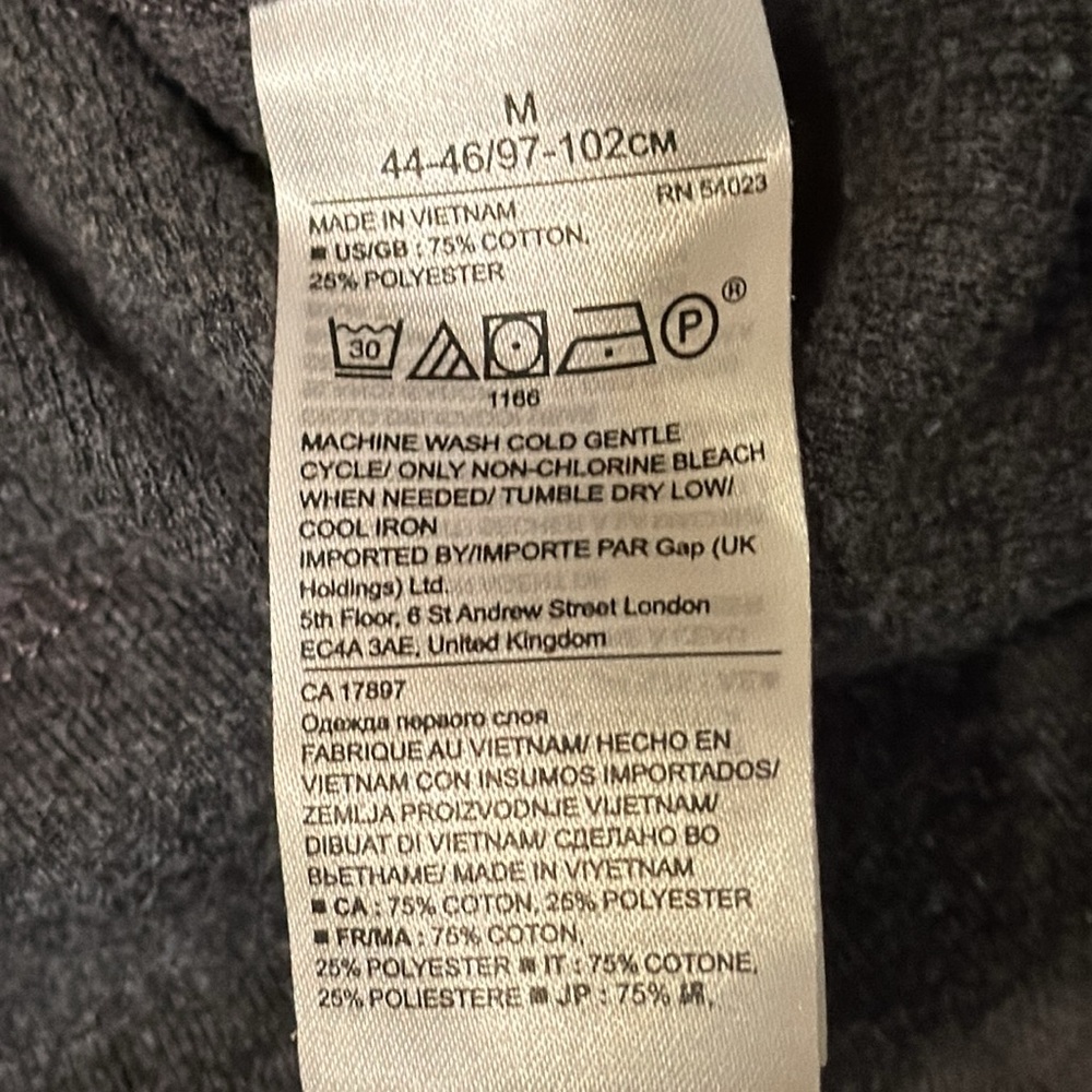 BANANA REPUBLIC Sweat Shirt. Size Medium - Picture 6 of 8